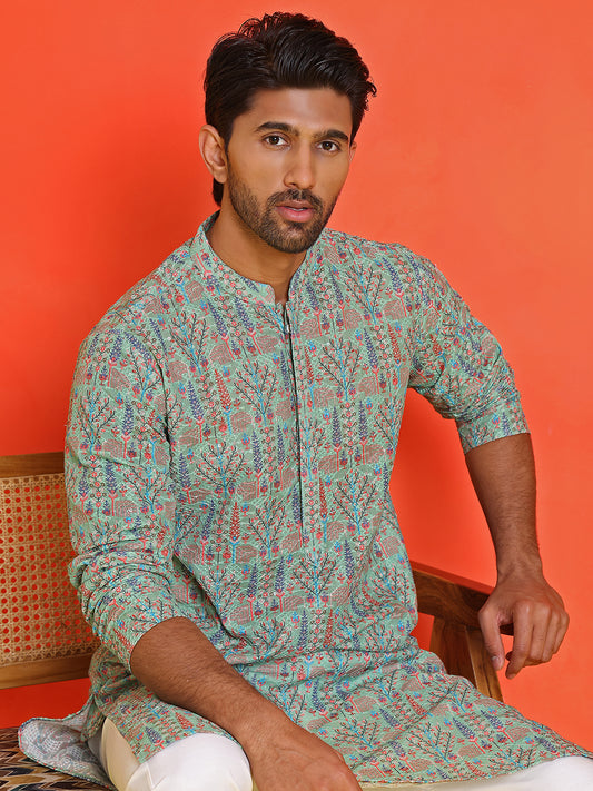 Embroidered kurtas For Men ( ANMKO 196Pista )  [RT] [P-14]