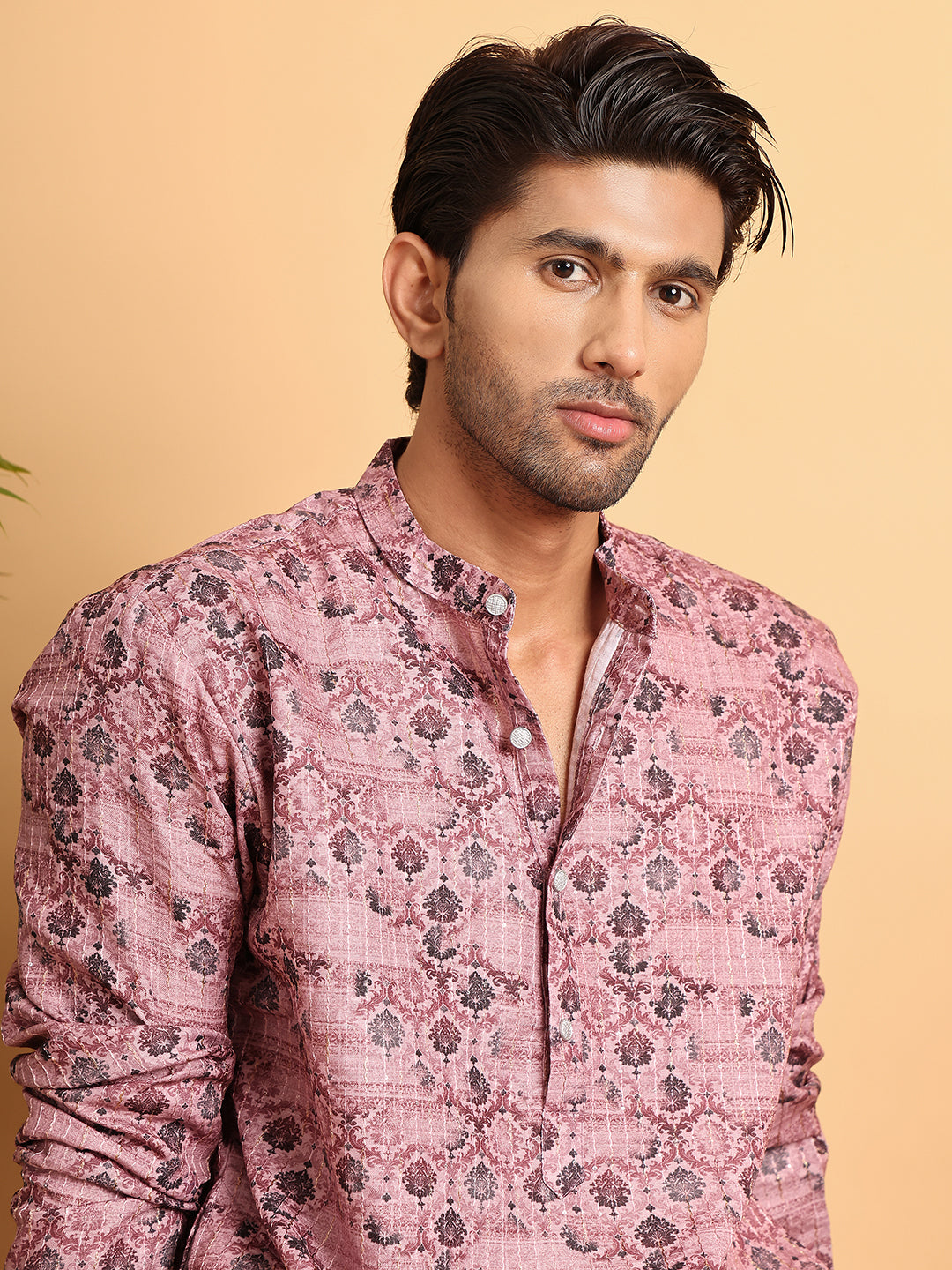 Printed and Embroidered Kurtas ( ANMKO 198Purple )  [RT] [P-14]