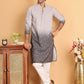 Men's Grey Ombre Printed Kurtas ( ANMKO 206Grey )  [RT] [P-13]