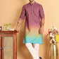 Men's Maroon Ombre Printed Kurtas ( ANMKO 206Maroon )  [RT] [P-13]