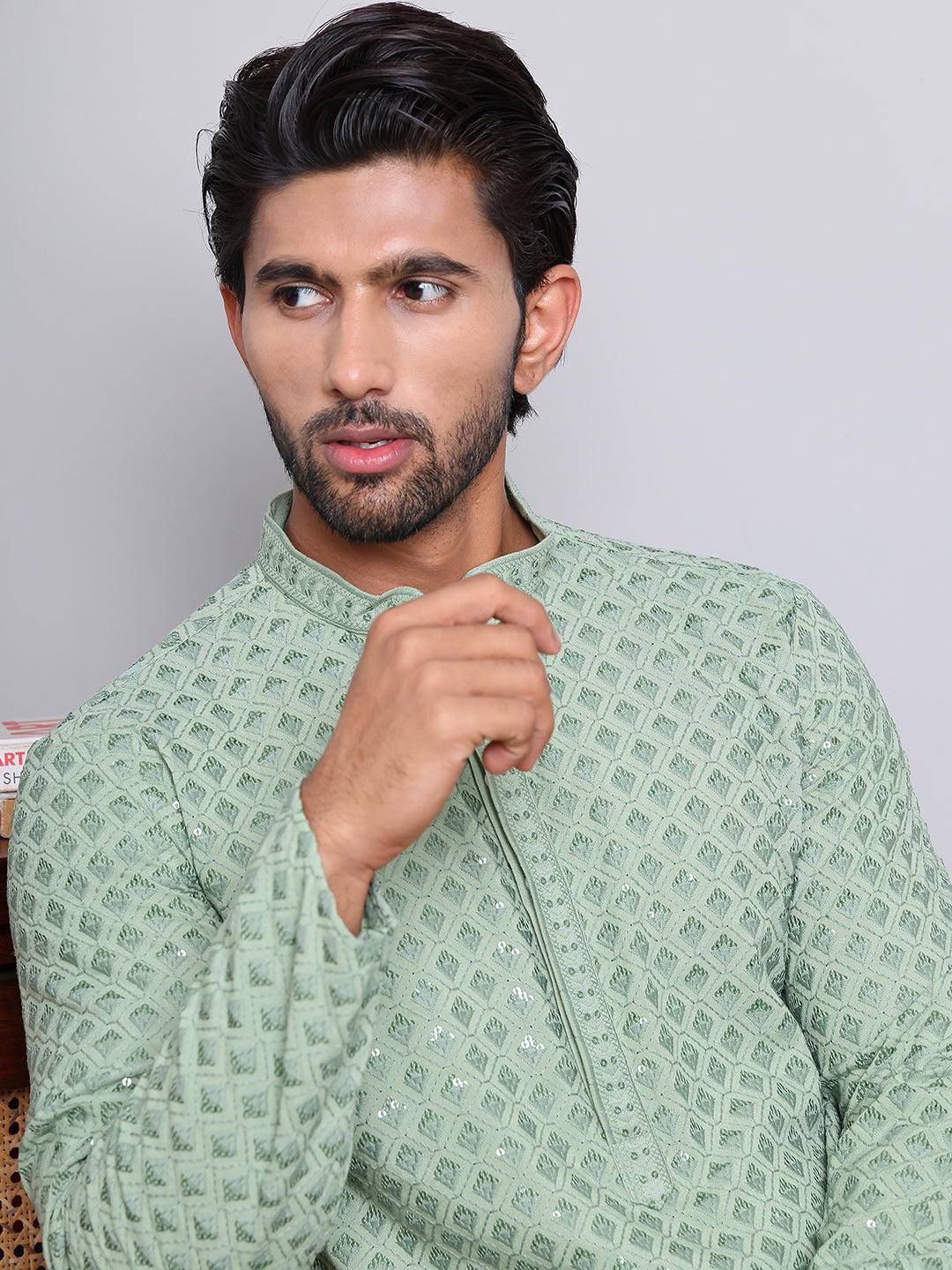 Embroidered and Sequence Kurtas. ( ANMKO 210Pista )  [RT] [B-2]