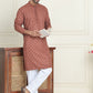 Embroidered & Sequins Straight Kurtas For Men ( ANMKO 223Brown ) [RT] [P-14]