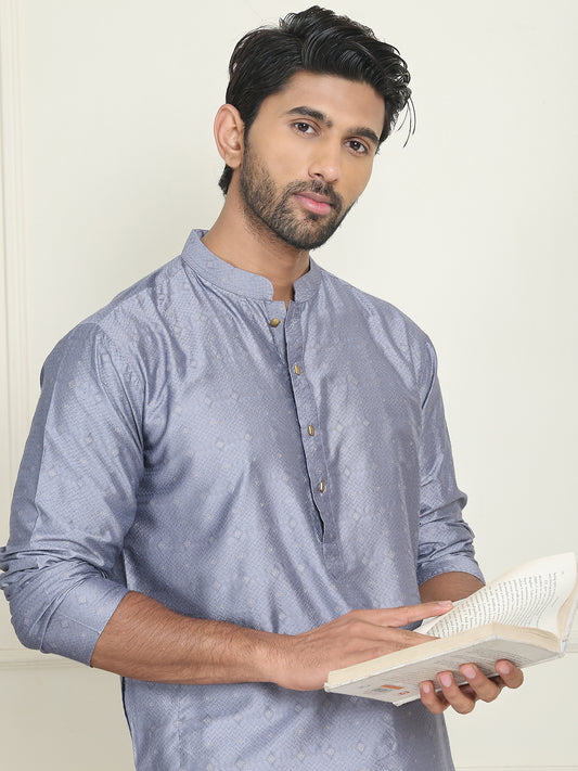 Woven Design Straight Kurtas. ( ANMKO 239Grey )  [RT] [P-15]