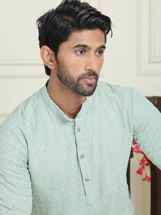 Embroidered & Sequinned Kurtas ( ANMKO 245Pista )  [RT] [P-15]