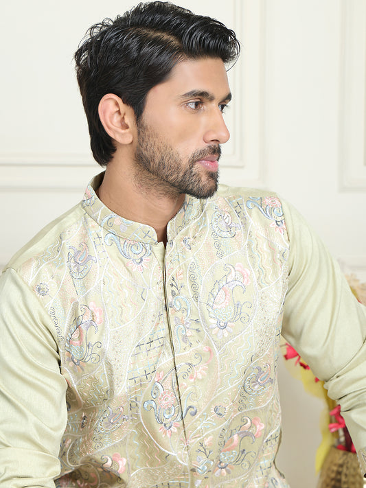 Embroidered Straight Kurtas For Men ( ANMKO 246Pista )  [RT] [P-15]