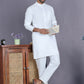 White Solid Kurta with Pyjama. ( ANMKP 247White )  [RT] [H-1]