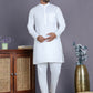 White Solid Kurta with Pyjama. ( ANMKP 247White )  [RT] [H-1]
