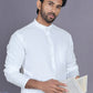 White Solid Kurta with Pyjama. ( ANMKP 247White )  [RT] [H-1]