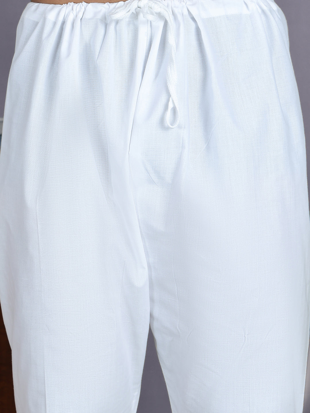 White Solid Kurta with Pyjama. ( ANMKP 247White )  [RT] [H-1]