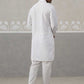 Embroidered Cotton Kurta with Pyjama ( ANMKP 258White )  [RT] [P-10]