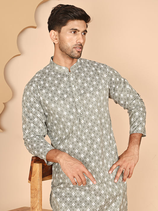 Woven Design Kurtas for Festive Wear ( ANMKO 265Green )  [RT] [P-11]