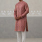Classic Ethnic Wear Woven Design Kurta Set ( ANMKP 270Pink )  [RT] [G-1-2]