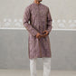 Classic Ethnic Wear Woven Design Kurta Set ( ANMKP 270Purple )  [RT] [G-1-2]