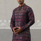 Maroon Woven Design Jacquard Kurta Pyjama Set ( ANMKP 271Maroon )  [RT] [M-7]