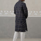 Navy Blue Woven Design Jacquard Kurta Pyjama Set ( ANMKP 271Navy )  [RT] [M-7]