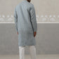 Elegant Jacquard Woven Design Kurta with Pajama ( ANMKP 272Blue )  [RT] [L-5]