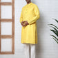 Solid Kurta Pyjama for Men ( ANMKP W 273Lemon )