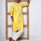 Solid Kurta Pyjama for Men ( ANMKP W 273Lemon )