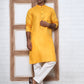 Solid Kurta Pyjama for Men ( ANMKP W 273Mustard )