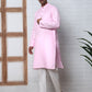 Solid Kurta Pyjama for Men ( ANMKP W 273Pink )
