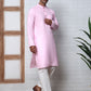 Solid Kurta Pyjama for Men ( ANMKP W 273Pink )
