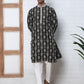 Festival Silk Blend Embroidered Kurta Pyjama ( ANMKP W 276Olive )
