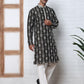 Festival Silk Blend Embroidered Kurta Pyjama ( ANMKP W 276Olive )