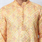 Men's Festive Sequins & Thread Work Kurtas ( ANMKO 288Yellow )  [RT] [C-3]
