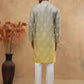 Bandhani Print Thread-Work Kurta Pyjama Set ( ANMKP W 291Pista )