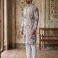Thread Work & Printed Cotton Blend Kurta Pyjama Set ( ANMKP W 297Multi )