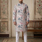Thread Work & Printed Cotton Blend Kurta Pyjama Set ( ANMKP W 297Multi )