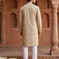 Men’s Ethnic Printed Kurta Set ( ANMKP W 322Beige )