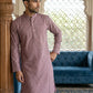 Men’s Ethnic Printed Kurta Set ( ANMKP W 322Magenta )