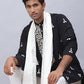 Men Collar Embroidered Straight Kurta Pyjama With Dupatta ( ANMKP DM-W1 168Black )