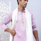 Men Collar Embroidered Straight Kurta Pyjama With Dupatta ( ANMKP DM-W1 168Purple )