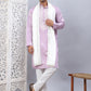 Men Collar Embroidered Straight Kurta Pyjama With Dupatta ( ANMKP DM-W1 168Purple )