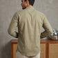 Men’s Solid Pure Cotton Short Kurta ( ANMSK 320Beige )