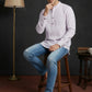 Men’s Solid Pure Cotton Short Kurta ( ANMSK 320Purple )