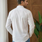 Men’s Solid Cotton Blend Short Kurta ( ANMSK 324White )