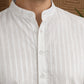 Men’s Solid Cotton Blend Short Kurta ( ANMSK 324White )