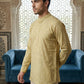 Cotton Blend Printed Short Kurta ( ANMSK 328Beige )