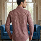 Cotton Blend Printed Short Kurta ( ANMSK 328Magenta )