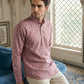 Cotton Blend Printed Short Kurta ( ANMSK 328Magenta )