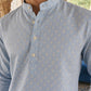 Cotton Blend Printed Short Kurta ( ANMSK 328Sky )