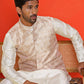 Men's Woven Design Nehru Jacket. ( ANMWC 7025Cream ) [RT] [ E2 ]