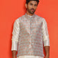 Men's Woven Design Nehru Jacket. ( ANMWC 7025Green ) [RT] [ E2 ]
