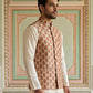 Floral Printed Silk Blend Nehru Jacket ( ANMWC 7032Red )