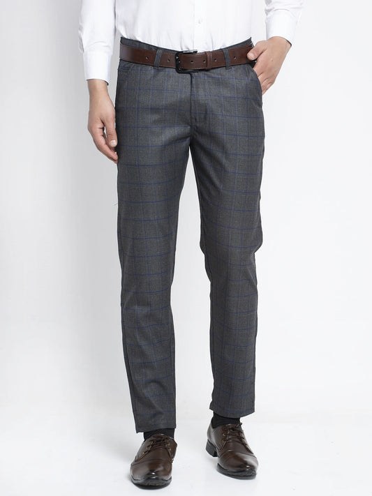 Indian Needle Men's Black Formal Trousers ( FGP 261Black )