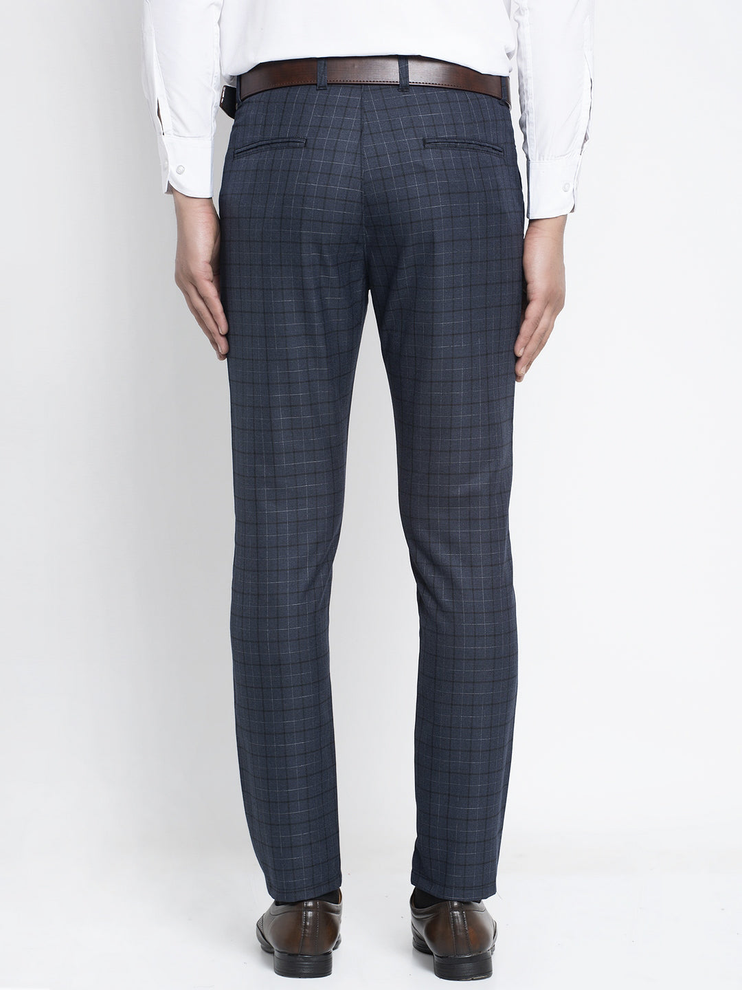 Indian Needle Men's Black Formal Trousers ( FGP 263Charcoal )