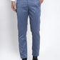 Indian Needle Men's Blue Cotton Solid Formal Trousers ( FGP 265Indigo )